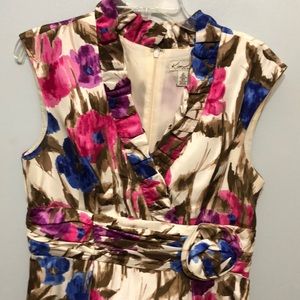 Floral ruffled dress